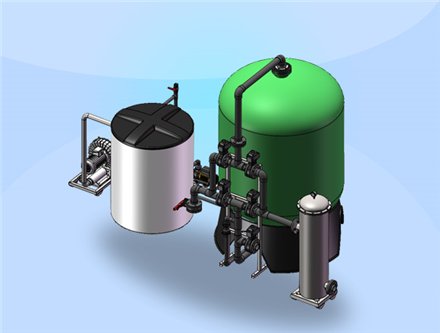 賓館、洗衣房軟化水設(shè)備，大約每天處理30噸水